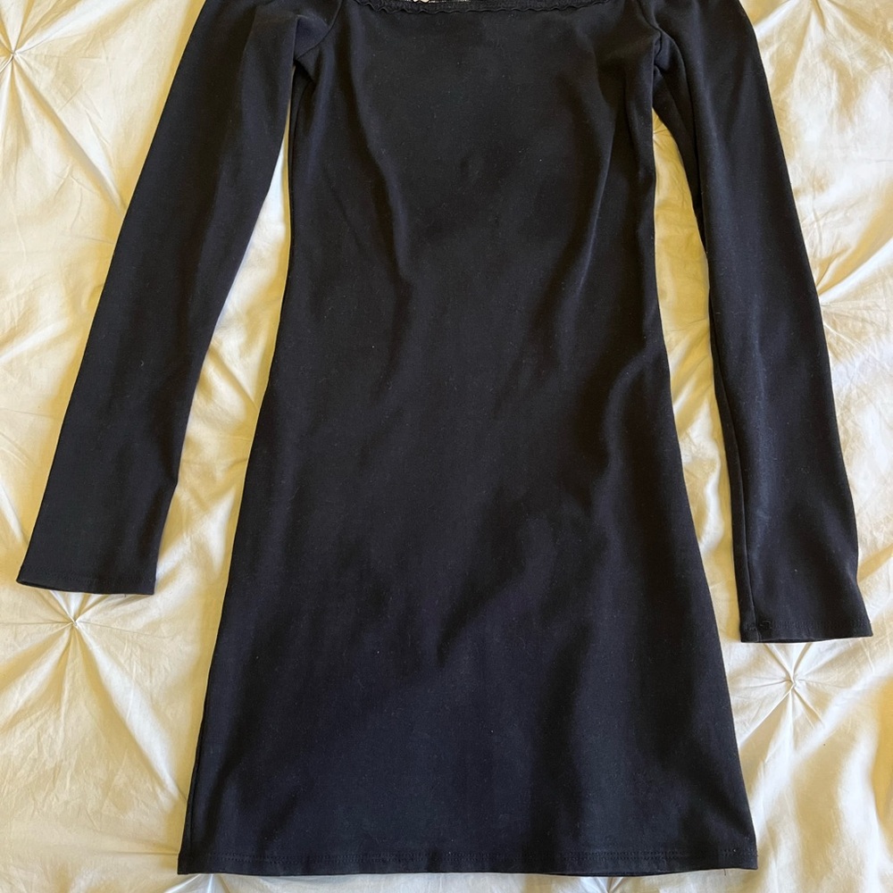 Wild Fable Black Long Sleeve Dress